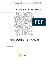 Capa de Atividade de Sala 3°