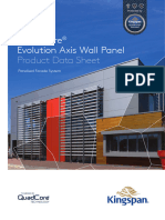 Kingspan Quadcore Evolution Axis Wall Panel Data Sheet en GB Ie