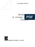 Fundamentos de La Sociología de La Literatura