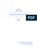 word processing