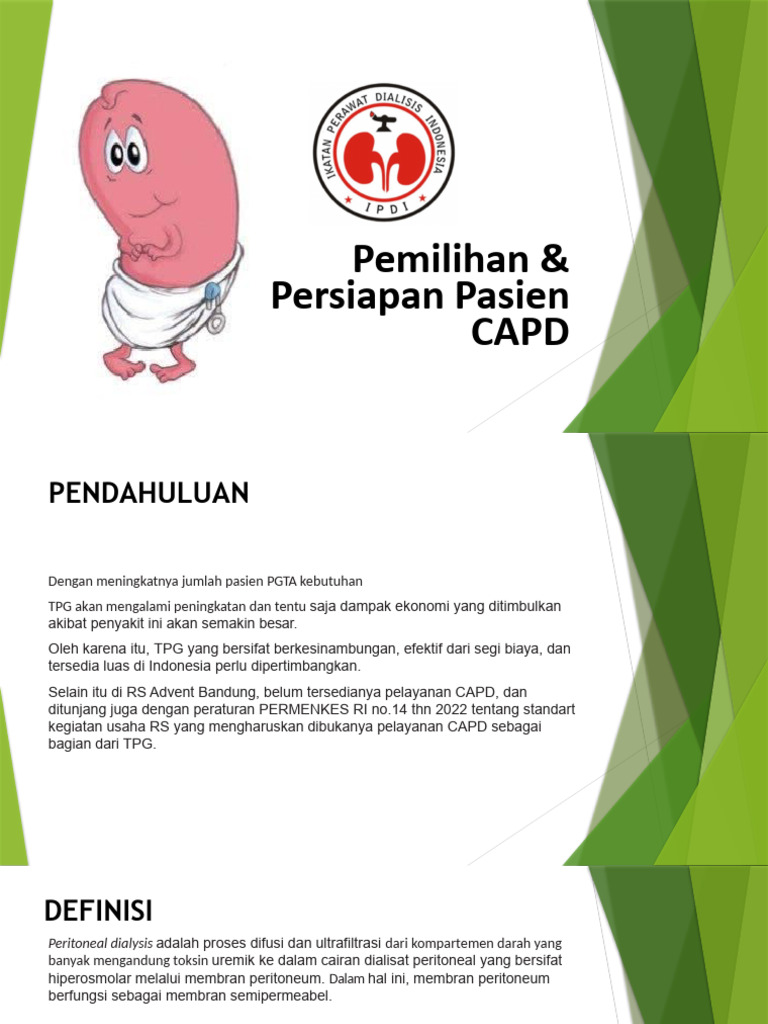Persiapan Pasien untuk CAPD | PDF