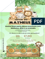 Convite Matheus - 2 Anos ÇPÇ