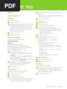 Gold First Coursebook Answer Key