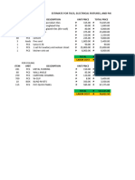 Estimate For Tiles and Ceiling Electrical