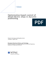Optimization-Based Control of Diesel Electric Ship in Dynamic Positioning