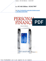 Solution Manual For Personal Finance 4 e 4th Edition 0136117007