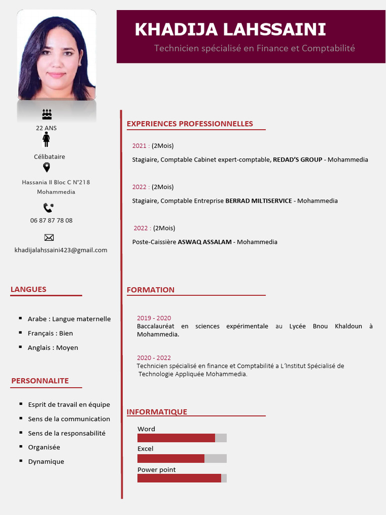 CV Khadija 01 PDF
