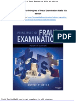 Solution Manual For Principles of Fraud Examination Wells 4th Edition