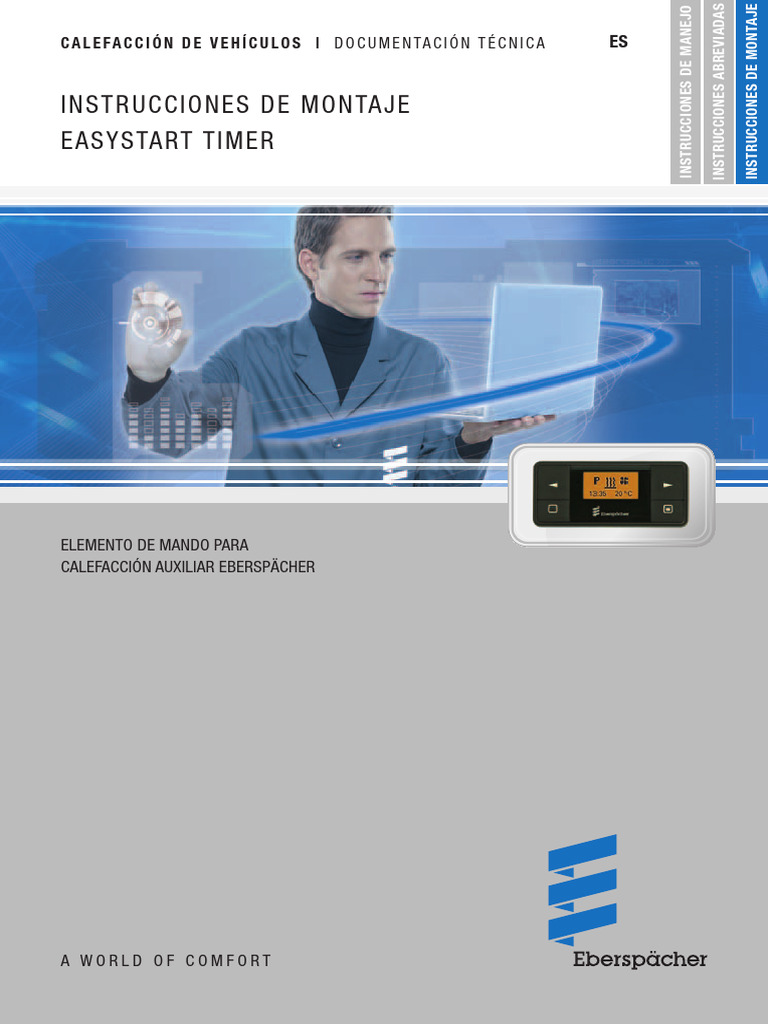 Manual EasyStart Timer Eberspächer | PDF | Conector eléctrico | Calor