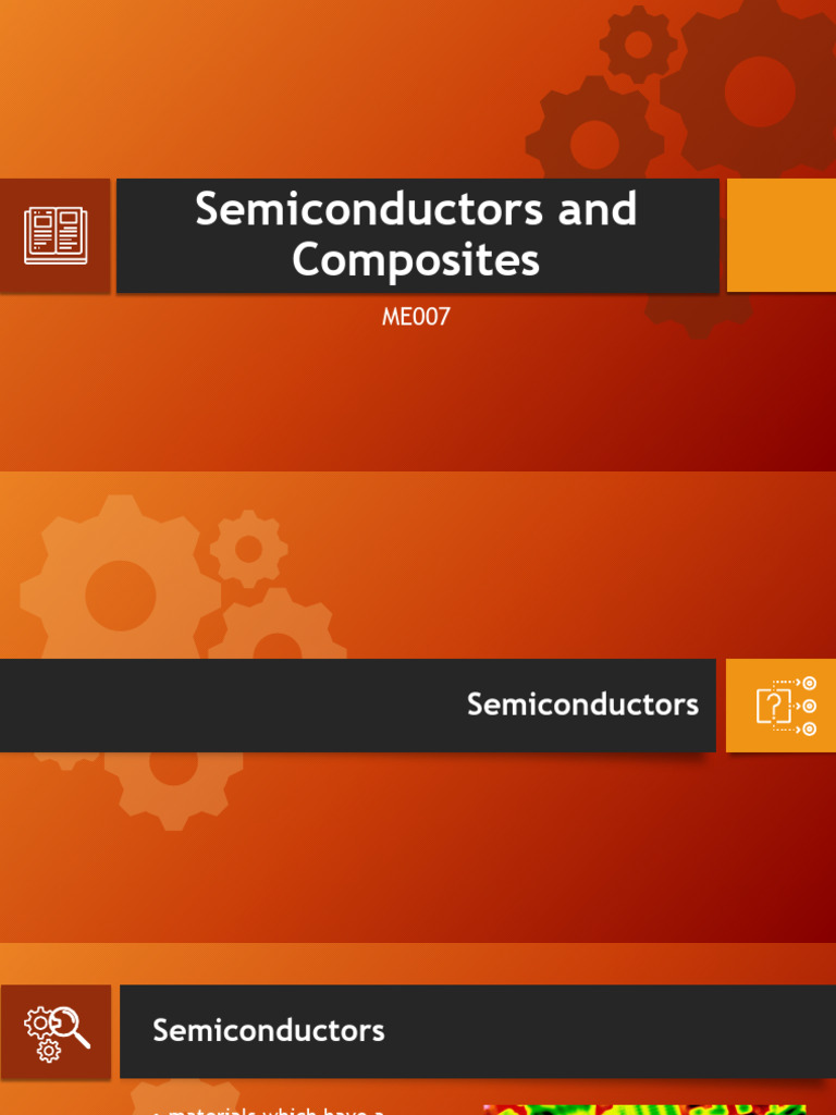 ME007 Semiconductors and Composites PDF Semiconductors