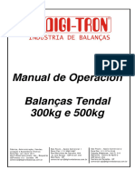 Manual de Operacion Balanza Digitron Tendal 300 500kg