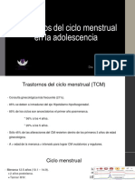 5 Trastornos Del Ciclo Menstrual en La Adolescencia (Diplomatura 2023) PDF