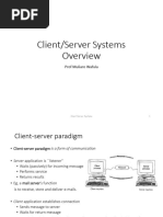 Intro Client Server Concepts Prof JM Wafula