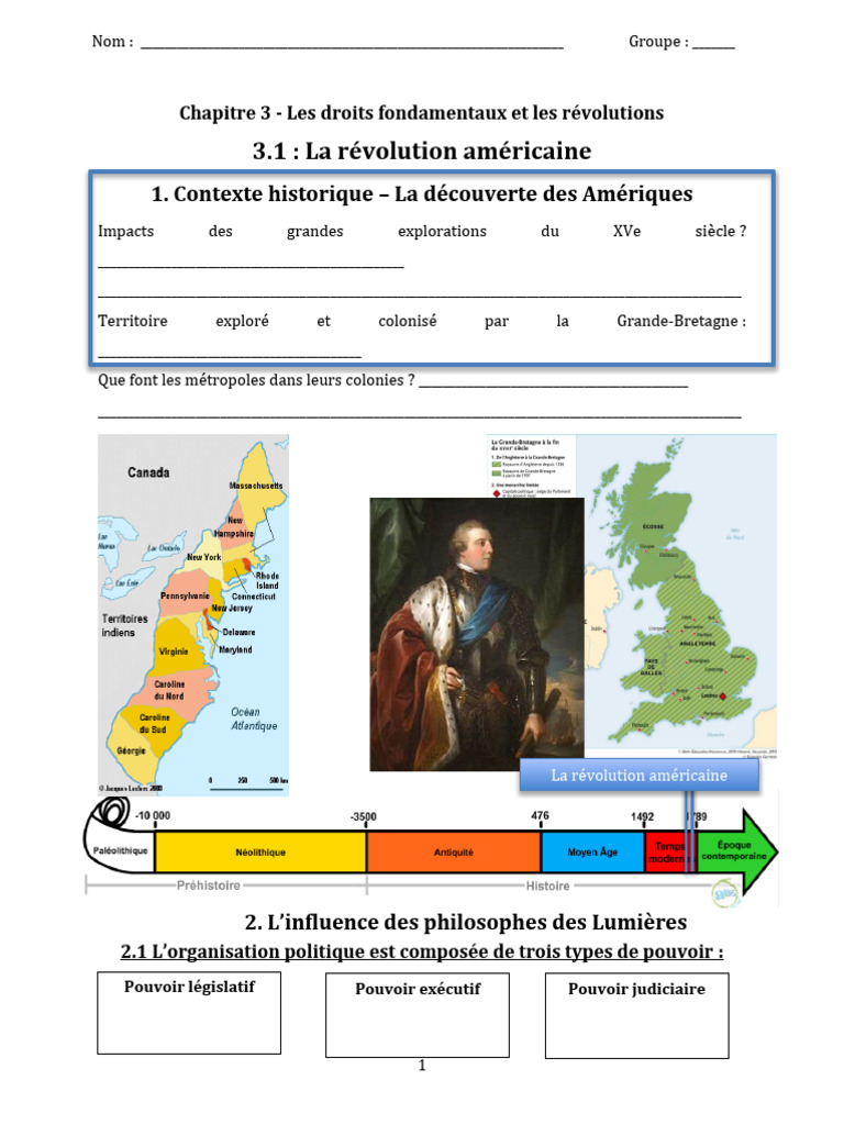 Révolution Américaine et Droits Fondamentaux | PDF | Déclaration d ...
