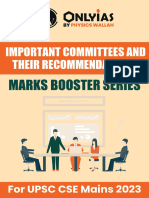 Important Committee - Their Recommendations - Marks Booster Series File