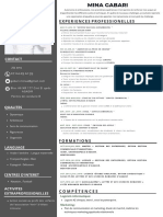 White Black Simple Resume Template