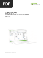 E!Cockpit: Quickstart Reference For The Software 2759-0101