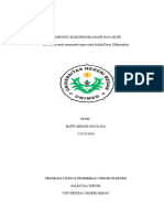 Komponen Elektronika Pasif Dan Aktif (Di Susun Untuk Memenuhi Tugas Mata Kuliah Dasar Elektronika)