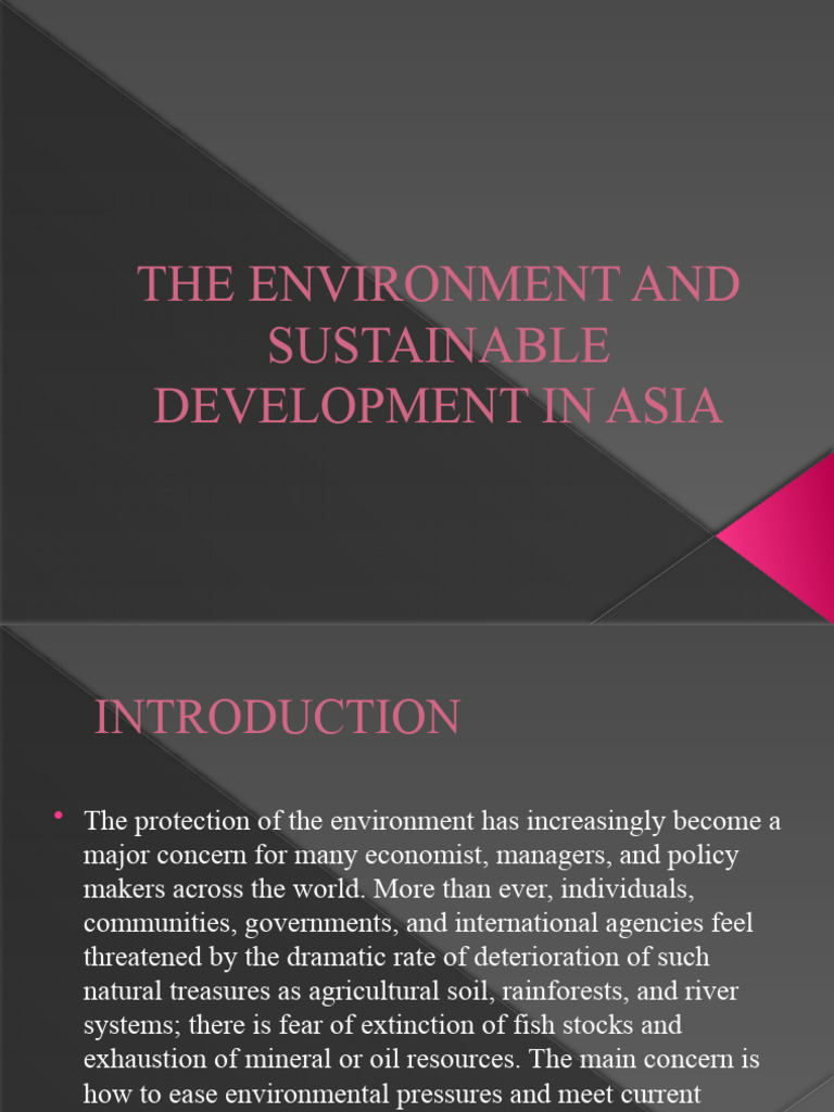 Sustainable Development in Asia | PDF | Taxes | Market (Economics)