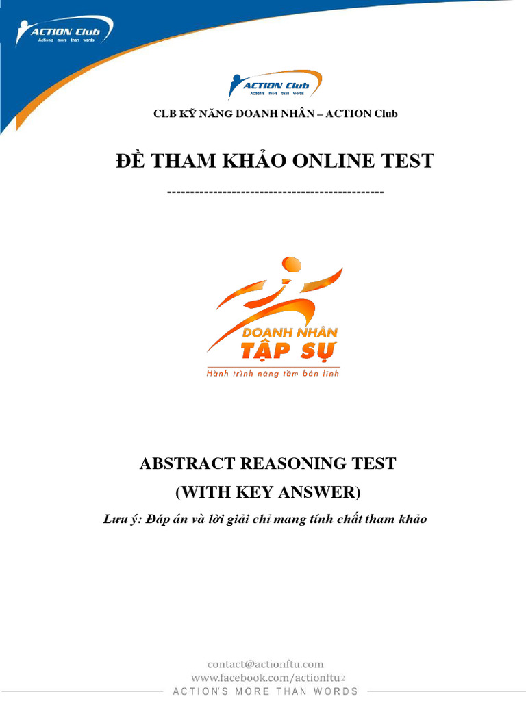 Abstract Reasoning Test | PDF | Matrix (Mathematics) | Shape