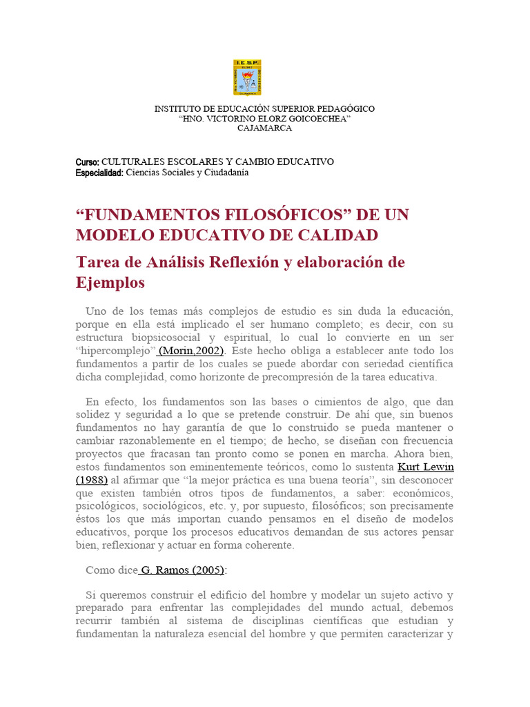 Fundamentos Filosóficos de la Educación | PDF | Conocimiento | Aprendizaje