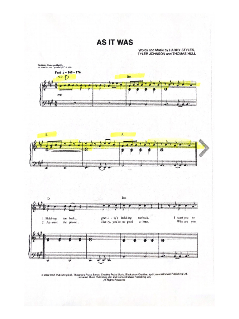 As It Was | PDF