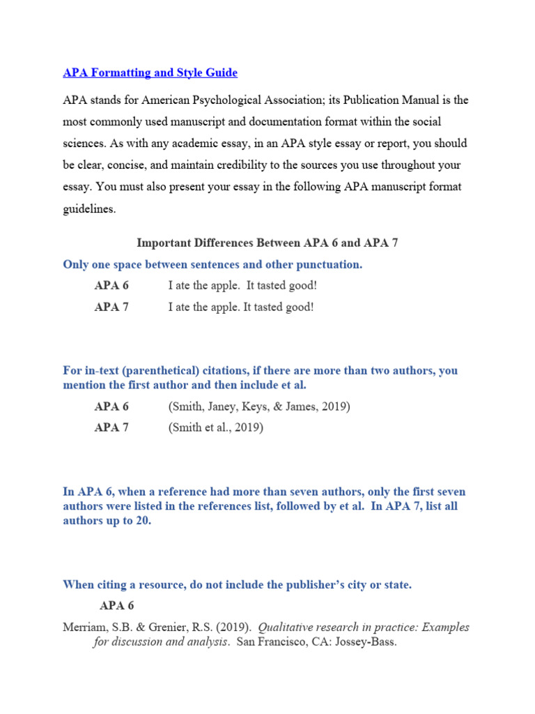 APA Formatting and Style Guide | PDF | Apa Style | Academia