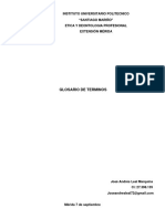 Glosario de Terminos Etica y Deontologia Profesional Alumno Jose Andres Leal M