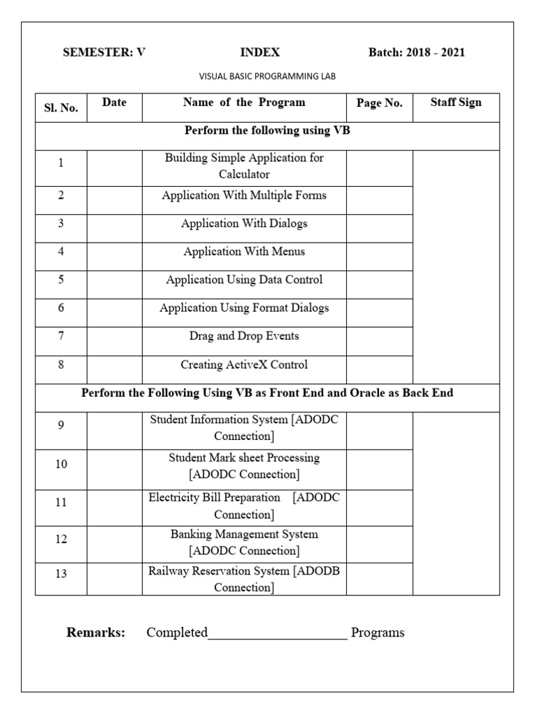 VB Practical Programs PDF Computing Software Development