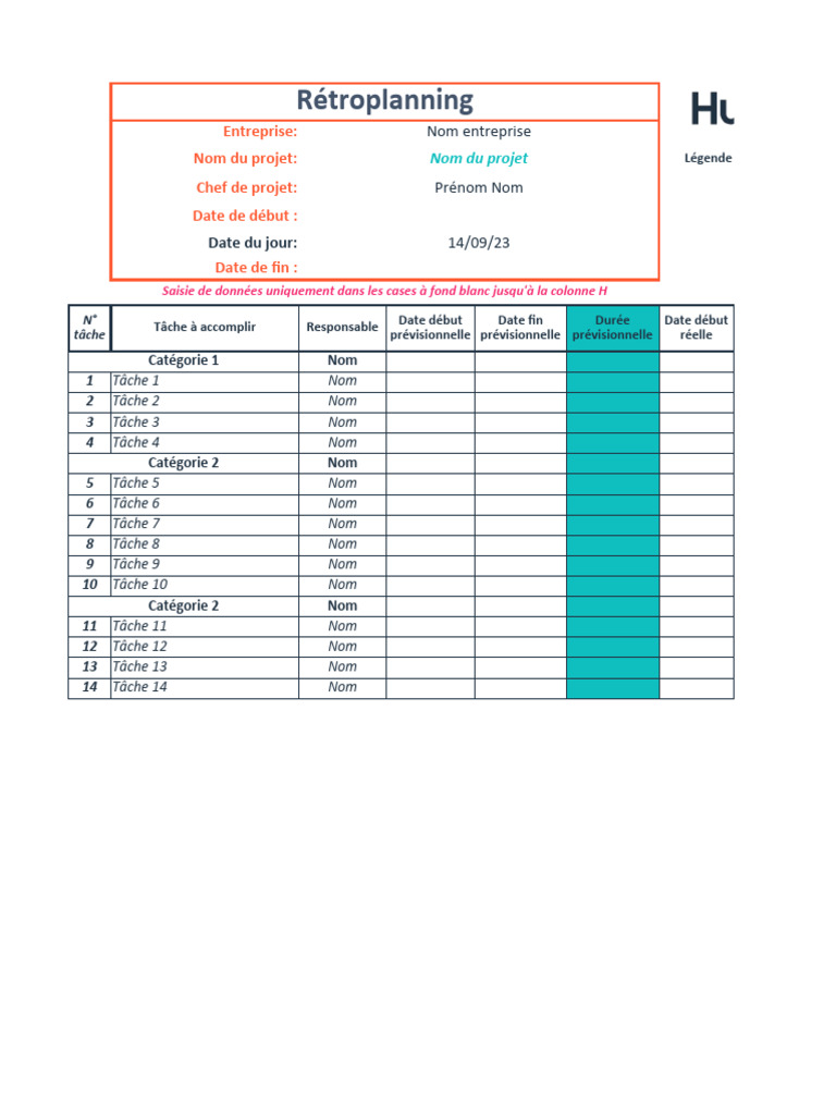 Rétroplanning Excel : Guide Pratique | PDF | Informatique