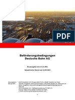 Beförderungsbedingungen Der DB AG - Stand 13.09.2023