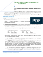 LA PALABRA. Constituyentes y Procedimientos de Formación