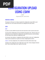 CONFIGURATION UPLOAD LSMW