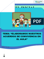 Nivel Inicial: Tema: "Elaboramos Nuestros Acuerdos de Convivencia en El Aula"