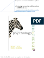 Solution Manual For Psychology Perspectives and Connections 2nd Edition by Feist
