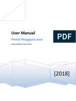 User Manual - Portal Pengguna Jasa