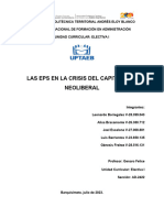 Electiva I - Las Eps en La Crisis Del Capitalismo Neoliberal