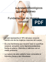AnatomoFisiologia Piel y Fundamentos de Higiene Corporal