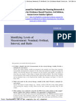 Solution Manual For Statistics For Nursing Research A Workbook For Evidence Based Practice 3rd Edition Susan Grove Daisha Cipher