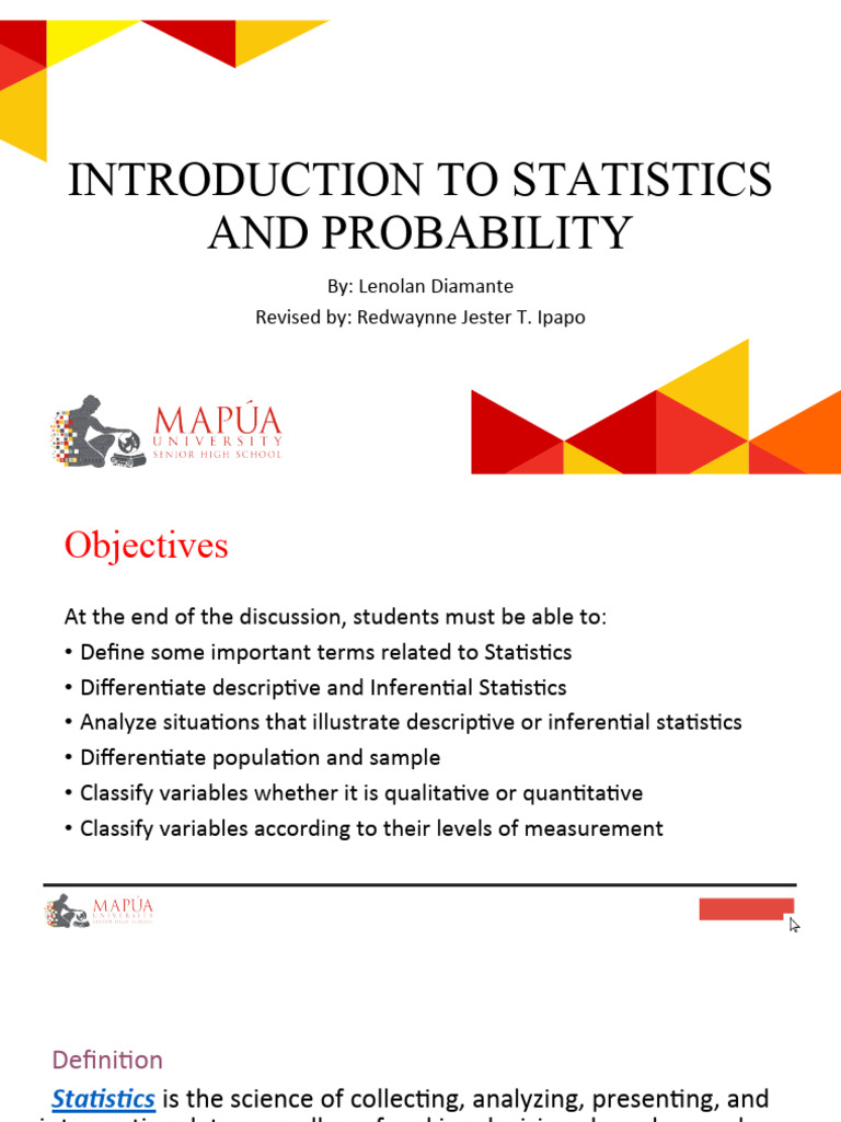 Co1 - Introduction To Statistics and Probability | PDF | Level Of ...