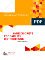 CO2B Some Discrete Probability Distributions