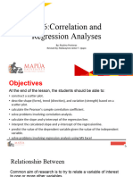 Co6 - Correlation and Regression Analysis