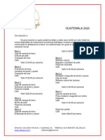 Menu de Refacciones Economicas 2023