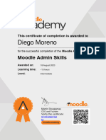 Diego Moreno: Moodle Admin Skills