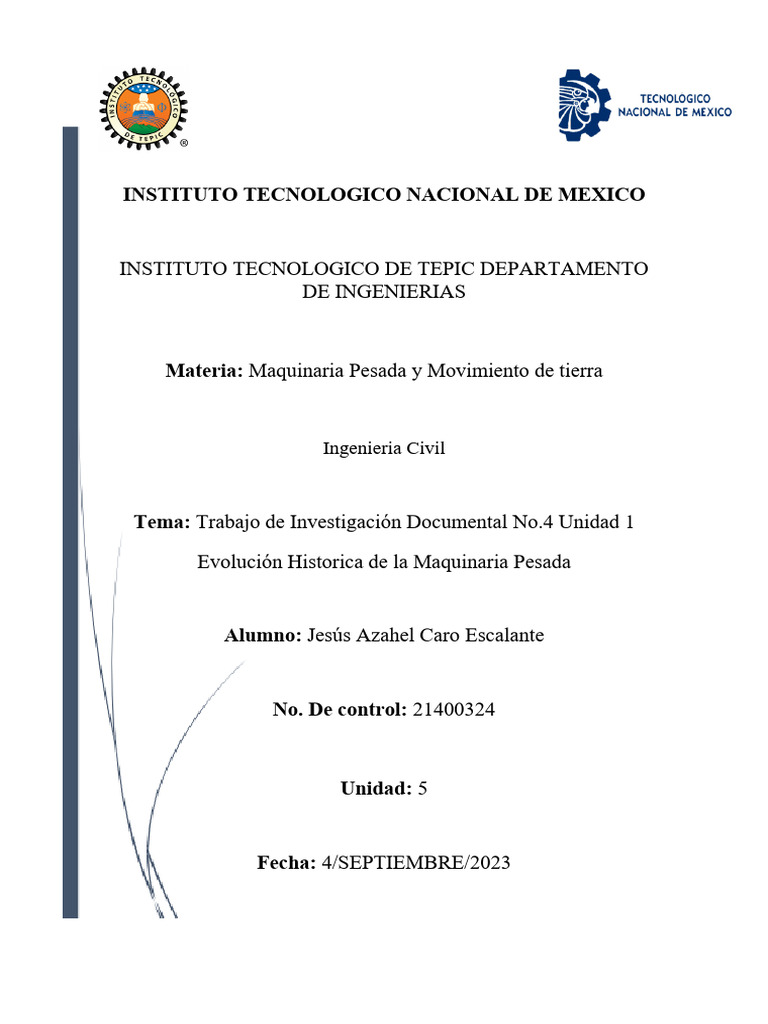 Instituto Tecnologico Nacional de Mexico | PDF