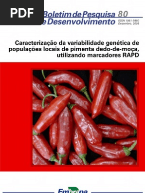 Pimenta Dedo De Moca Embrapa Ciencias Da Terra E Da Vida Biologia