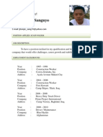 Curriculum Vitae of