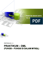 8 - PBD - .Fungsi - Fungsi Didalam MySQL
