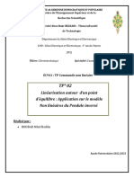 TP° 02 Linéarisation Autour D'un Point D'équilibre