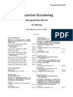 Deutscher Bundestag: Stenografischer Bericht 42. Sitzung